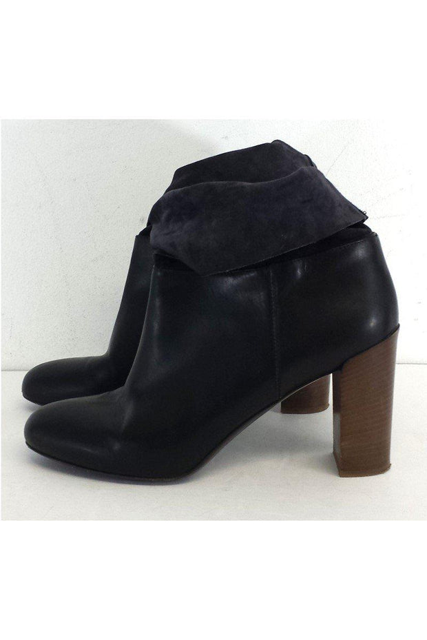 Current Boutique-Vince - Dark Navy Leather Booties Sz 11