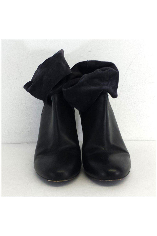 Current Boutique-Vince - Dark Navy Leather Booties Sz 11