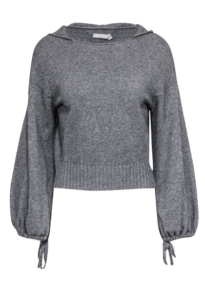 Current Boutique-Vince - Grey Cashmere & Wool Hooded Sweater Sz XS