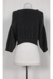 Current Boutique-Vince - Grey Single Button Cropped Cardigan Sz XS