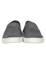 Current Boutique-Vince - Grey Suede "Preston" Slip-On Sneakers w/ White Sole Sz 5