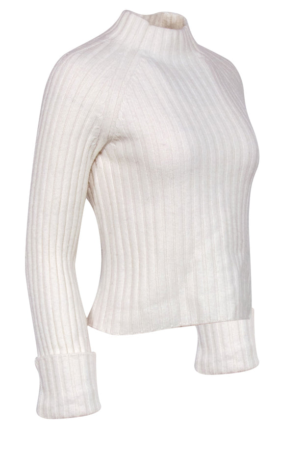 Current Boutique-Vince - Ivory Wool & Cashmere Blend Sweater Sz S