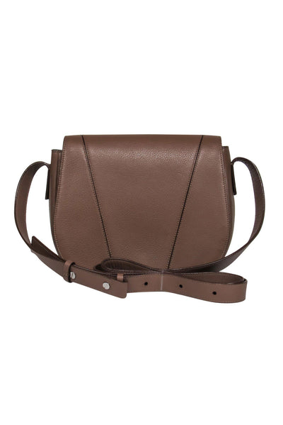 Current Boutique-Vince - Light Taupe Saddle-Style Crossbody