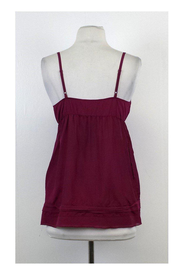 Current Boutique-Vince - Magenta Silk Spaghetti Strap Top Sz XS