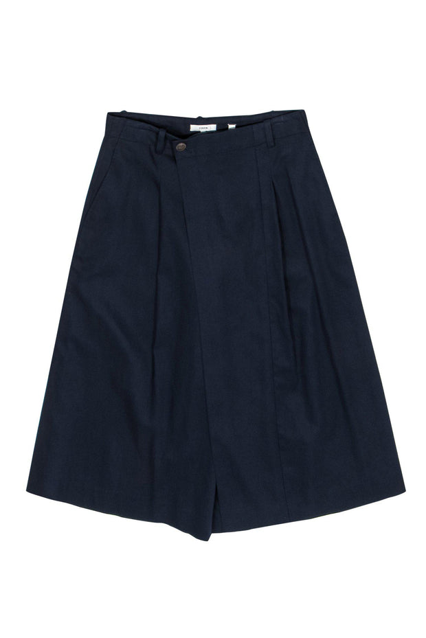 Current Boutique-Vince - Navy Blue Midi Pleated Skort Sz 10