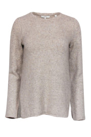 Current Boutique-Vince - Oatmeal Beige Speckled Cashmere Sweater Sz XS