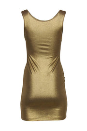 Current Boutique-Vivienne Westwood Anglomania - Gold Cowl Neck Bodycon Dress Sz S