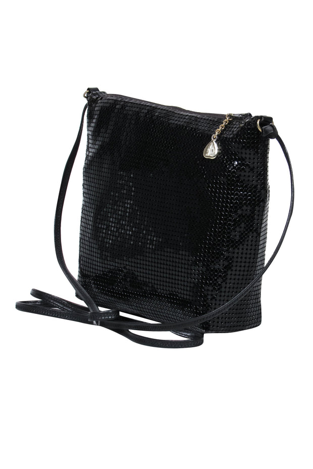 Current Boutique-Whiting & Davis - Black Sequin Crossbody