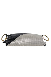 Current Boutique-Whiting & Davis - Black & White Chainmail Crossbody Purse