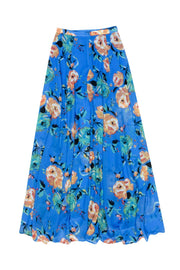 Current Boutique-Yumi Kim - Blue Floral Print Maxi Skirt Sz XS