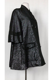 Current Boutique-Z Spoke by Zac Posen - Black Metallic Blazer Sz S