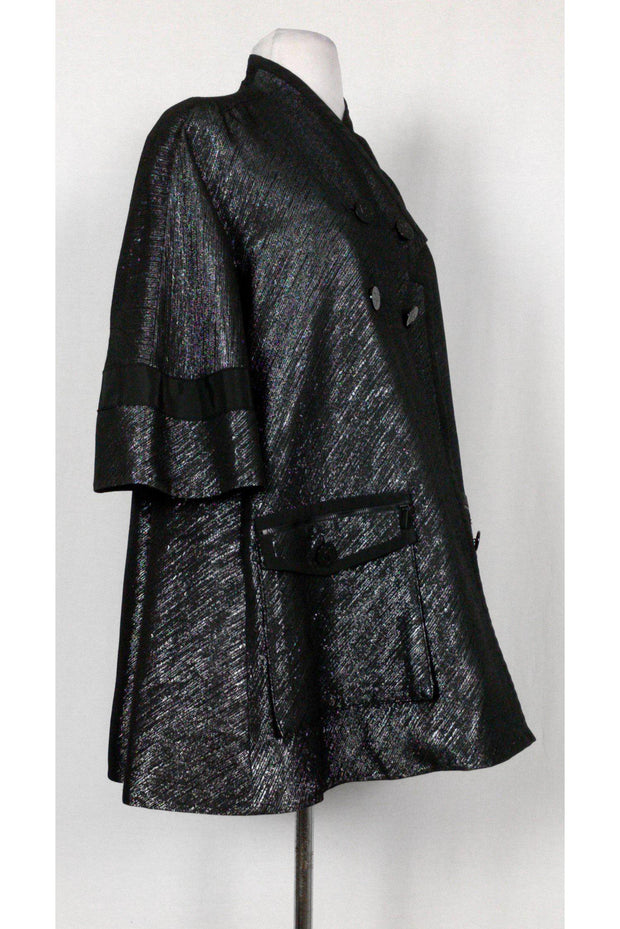 Current Boutique-Z Spoke by Zac Posen - Black Metallic Blazer Sz S