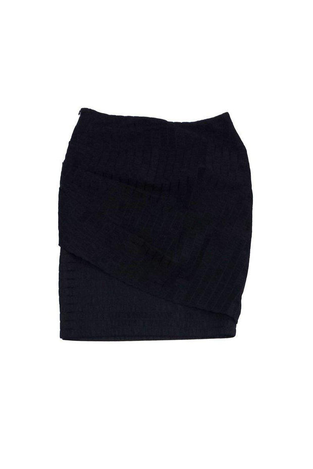 Current Boutique-Zac Posen - Black Textured Skirt Sz 4