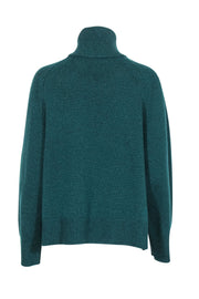 Current Boutique-Zadig & Voltaire - Green Wool & Cashmere High-Low Turtleneck Sweater Sz XS