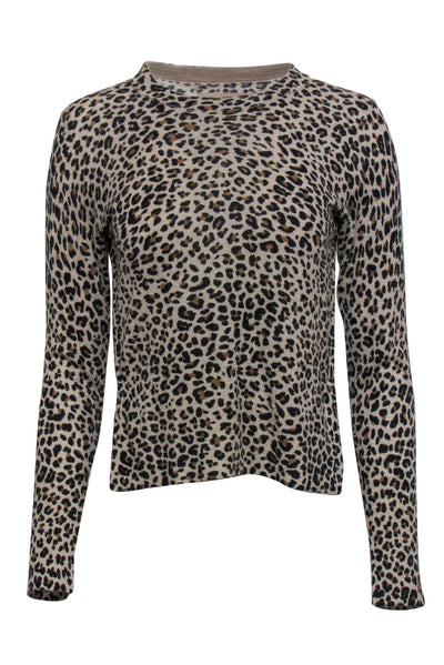 Current Boutique-Zadig & Voltaire - Leopard Print Cashmere Sweater Sz 6