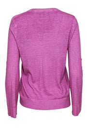 Current Boutique-Zadig & Voltaire - Purple Heathered V-Neck Sweater Sz M