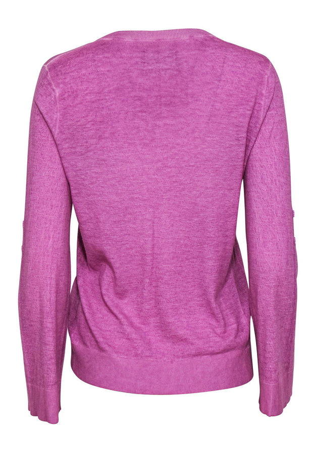 Current Boutique-Zadig & Voltaire - Purple Heathered V-Neck Sweater Sz M