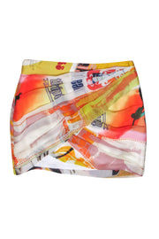 Current Boutique-Zimmerman - Multi Colored Graphic Silk Mini Skirt Sz 6